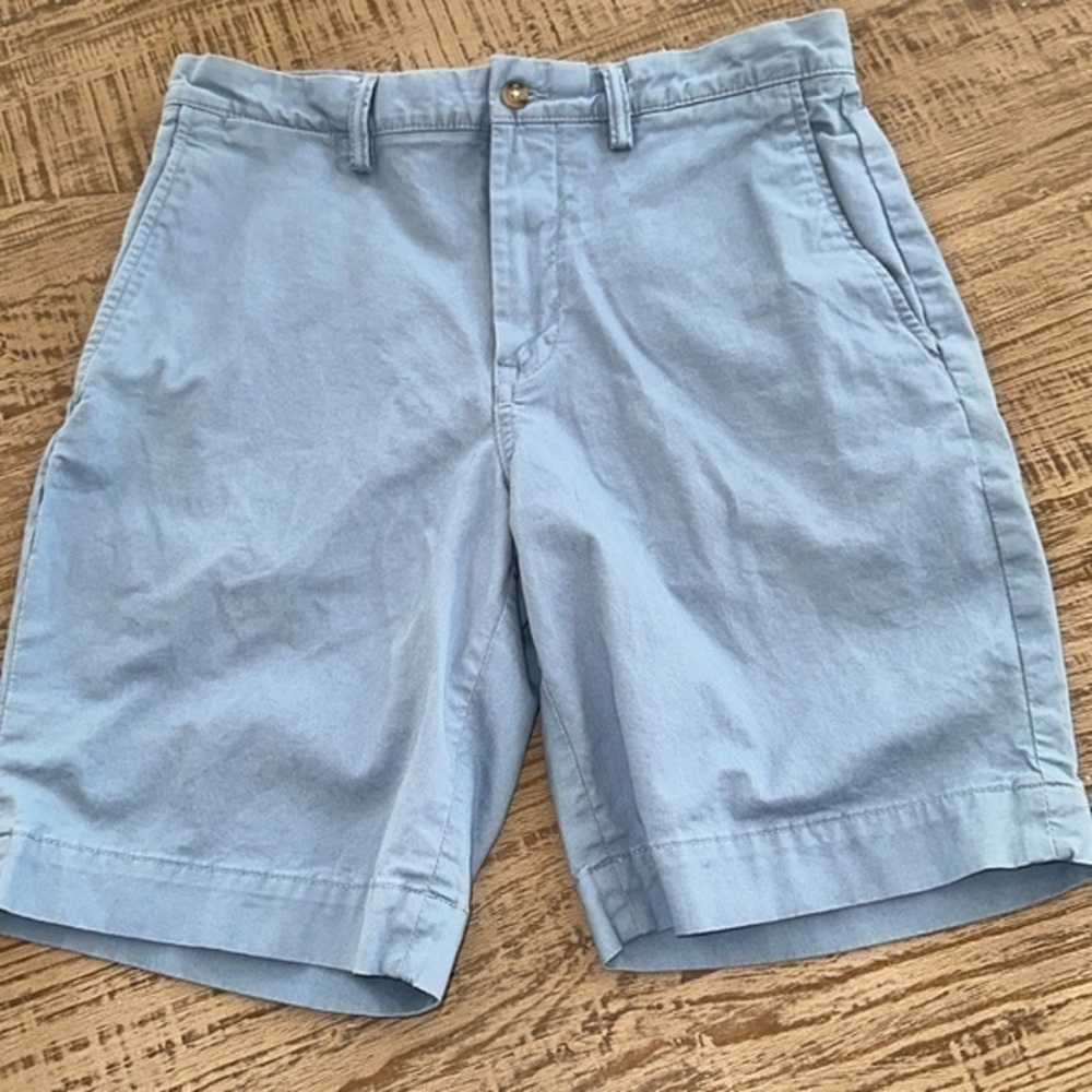 MEN’S POLO RALPH LAUREN STRETCH STRAIGHT FIT CHINO SHORTS IN BLUE SIZE 30